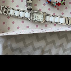 White, Diamond, and stainless steel